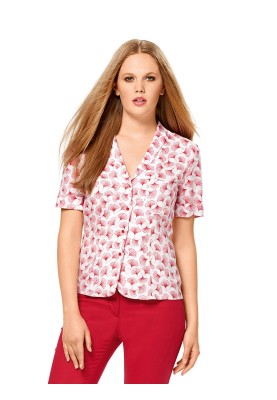 Pattern Vest blouse with shawl collar (Burda 1/2017, pattern number 6533 A)