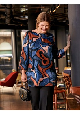 Pattern Tunic with a wide neckline (Burda 8/2019, pattern number 126)