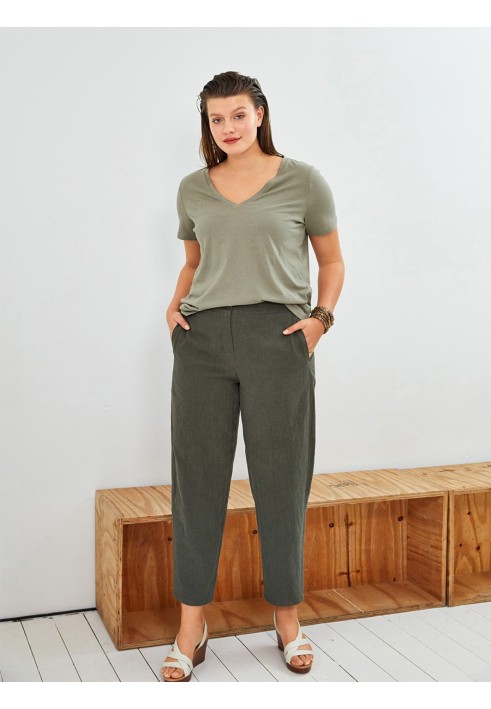 Pattern Banana pants in safari style (Burda 5/2020, pattern number 126 A)