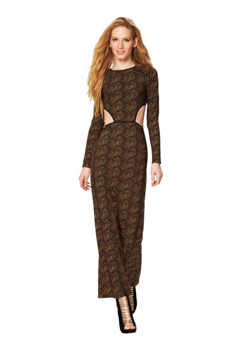 Pattern Knitted evening dress with raglan sleeves (Burda 2/2014, pattern number 6858 B)