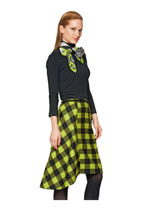 Pattern Mini skirt combined (Burda 2/2014, pattern number 6854 A)