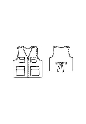 Pattern Gabardine vest with patch pockets (Burda 3/2012, pattern number 137)