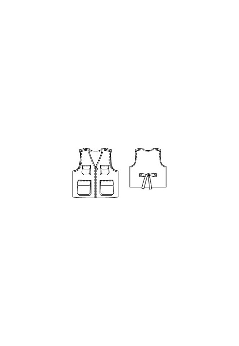 Pattern Gabardine vest with patch pockets (Burda 3/2012, pattern number 137)