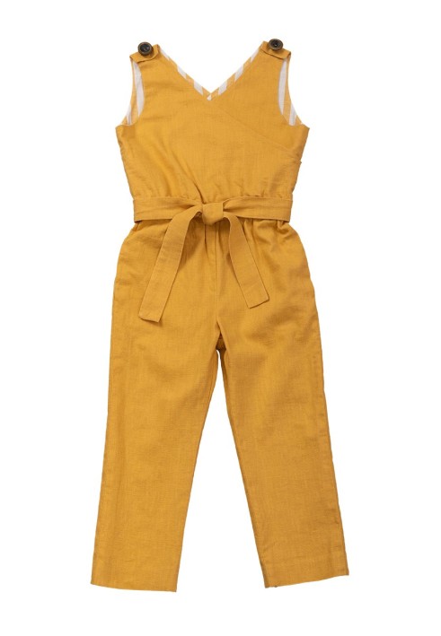 Pattern Linen overalls with a smell effect on the bodice (Burda 5/2019, pattern number 130)