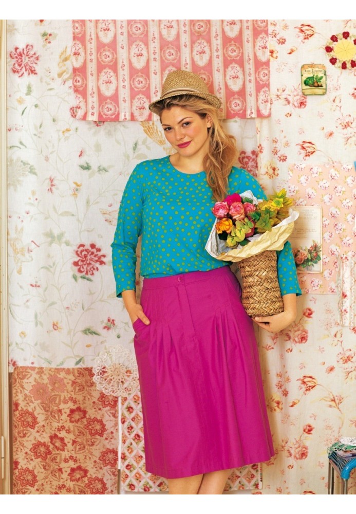 Pattern Flared skirt with pleats at the waist (Burda 4/2011, pattern number 140)