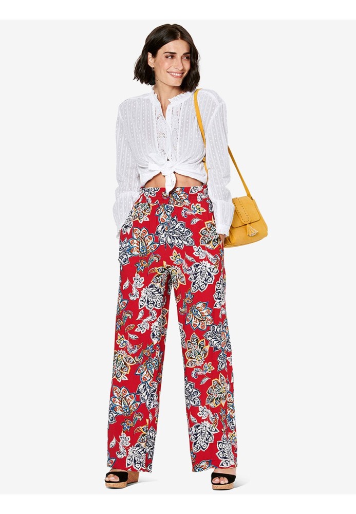 Pattern Straight-cut pants with a wide elastic waistband (Burda 1/2020, pattern number 6229 A)