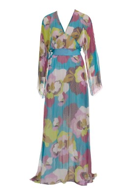 Pattern Maxi dress with obi belt (Burda 3/2010, pattern number 110)