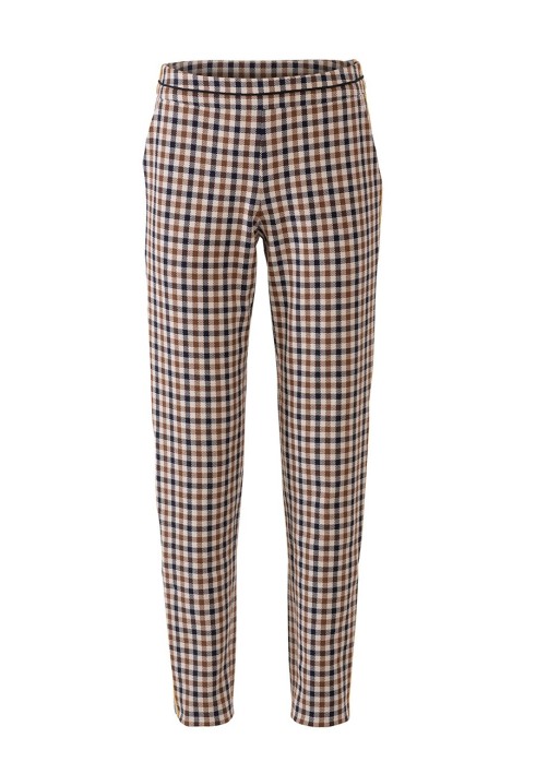 Pattern Pants with a patterned belt and stripes (Burda 11/2018, pattern number 117 B)