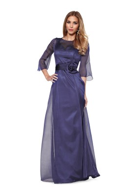 Pattern Chiffon maxi dress (Burda 2/2014, pattern number 6866 C)