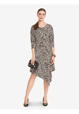 Pattern Knitted dress with an asymmetrical skirt (Burda 2/2018, pattern number 6352 A)