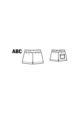 Pattern Swimming shorts (Burda 7/2010, pattern number 141 B)