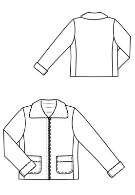 Pattern Jacket made of patent leather (Burda 9/2019, pattern number 111)