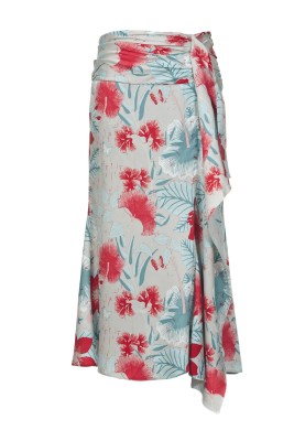 Pattern Silk maxi skirt with flounce (Burda 7/2012, pattern number 138)