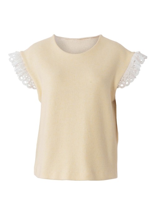 Pattern Knitted top with frills along the armholes (Burda 7/2020, pattern number 117)