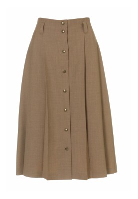 Pattern Pleated skirt with button fastening (Burda 10/2010, pattern number 105)