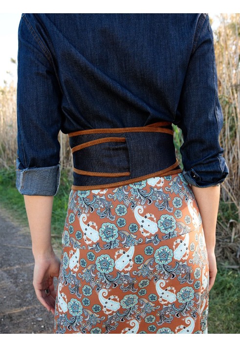 Pattern Denim obi belt (Burda 3/2020, pattern number 133)