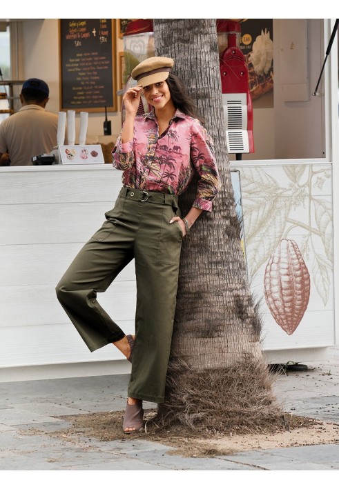 Pattern Straight-cut pants with high waist (Burda 3/2019, pattern number 102 A)