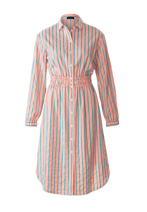 Pattern Shirt dress with a sewn-in belt (Burda 2/2019, pattern number 101 A)