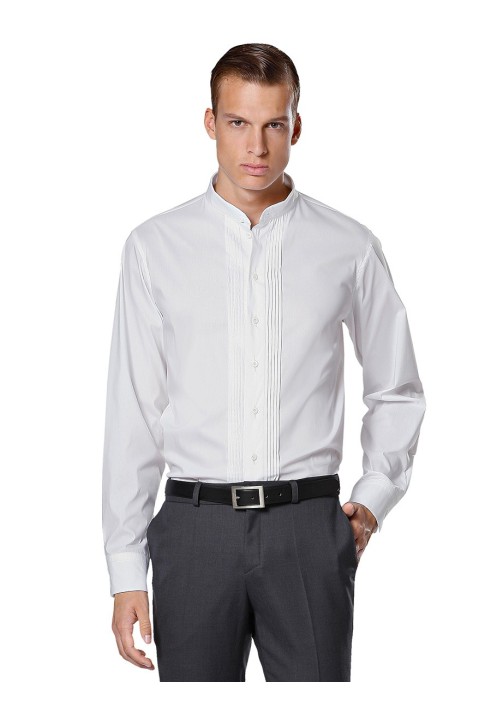 Pattern Shirt with a fitted cut combined (Burda 1/2014, pattern number 6931 A)