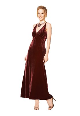 Pattern Velvet dress with straps (Burda 2/2014, pattern number 6857 A)