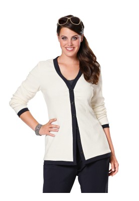 Pattern Knitted jacket of a fitted silhouette (Burda 1/2014, pattern number 6948 A)