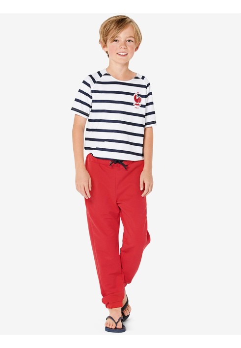 Pattern Pants in a sporty style with stripes (Burda 1/2020, pattern number 9300 C)