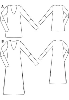 Выкройка Платье макси из трикотажного тюля (Burda 7/2011, № выкройки 103 B)