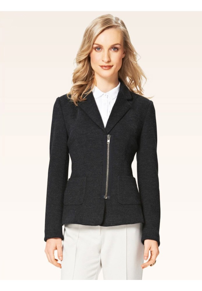 Pattern Knitted jacket with a zipper (Burda 2/2015, pattern number 6703 B)