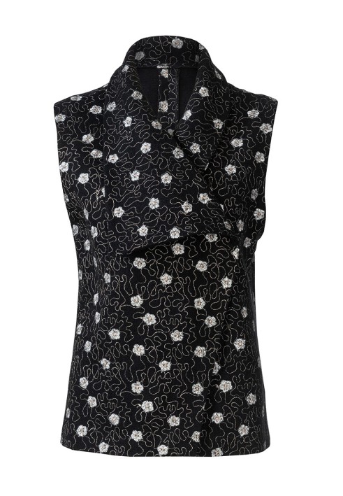 Pattern Vest with asymmetric collar (Burda 2/2020, pattern number 6156 A)