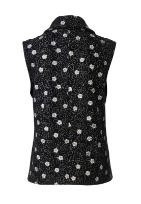 Pattern Vest with asymmetric collar (Burda 2/2020, pattern number 6156 A)