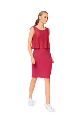 Pattern Knitted dress with a top (Burda 1/2017, pattern number 6508 B)