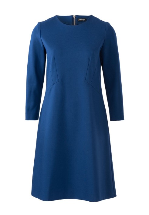 Pattern A-silhouette knitted dress with 7/8 sleeves (Burda 9/2019, pattern number 104)