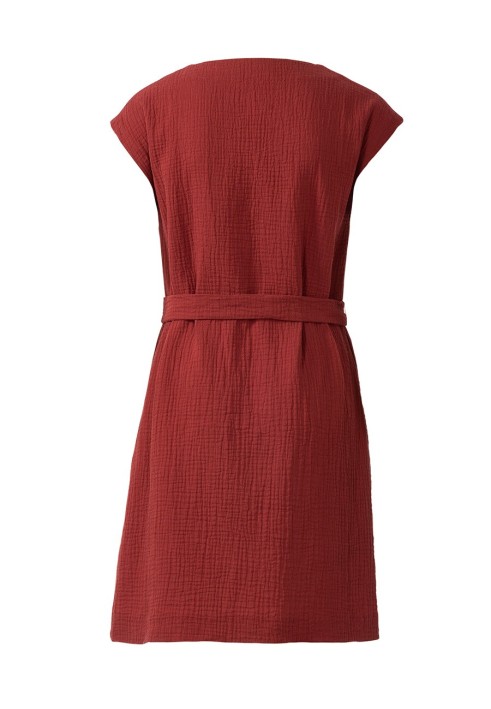 Pattern A-line dress with belt (Burda 1/2020, pattern no. 6221 A)