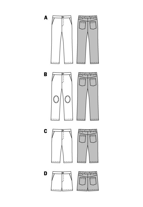 Выкройка Брюки прямого кроя в джинсовом стиле (Burda 1/2014, № выкройки 9440 A)