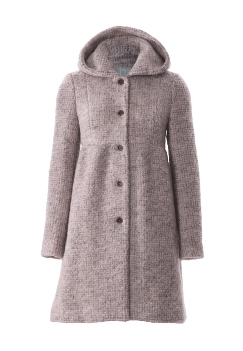 Pattern Boucle coat with a hood (Burda 2/2018, pattern number 6361 B)