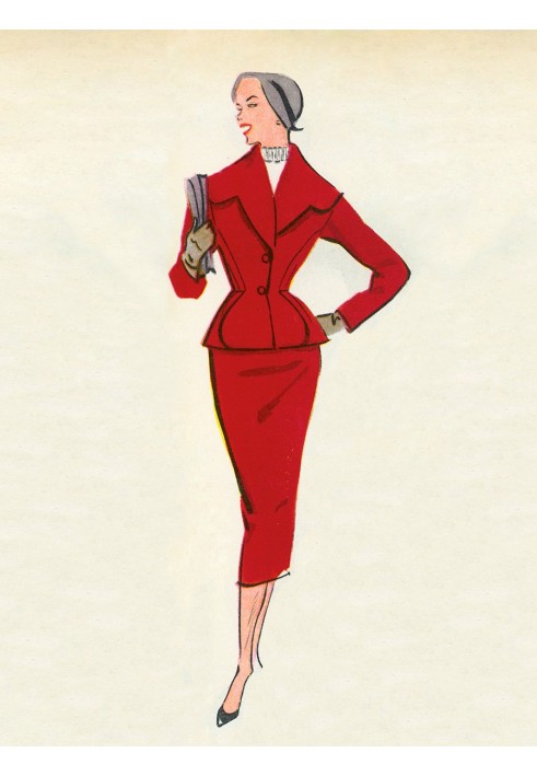 Pattern Vintage suit from the special edition Burda Moden 1955/56 (Burda 9/2019, pattern number 120)