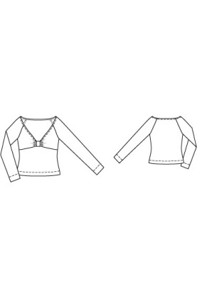 Pattern 50's style pullover with raglan sleeves (Burda 2/2010, pattern number 122 B)