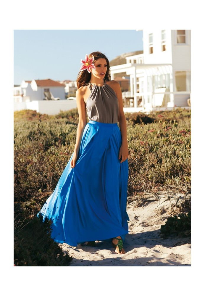 Pattern Satin maxi skirt with deep pleats (Burda 6/2011, pattern number 117 B)