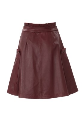 Pattern Mini-length leather skirt (Burda 2/2018, pattern number 6375 B)