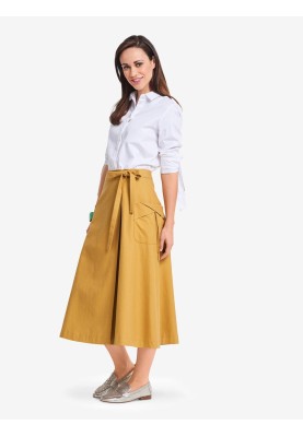 Pattern Mini-length leather skirt (Burda 2/2018, pattern number 6375 B)