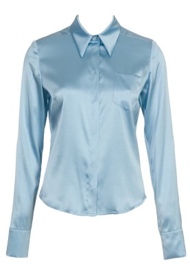 Pattern Blouse-shirt satin with a hidden fastener (Burda 4/2011, pattern number 105)