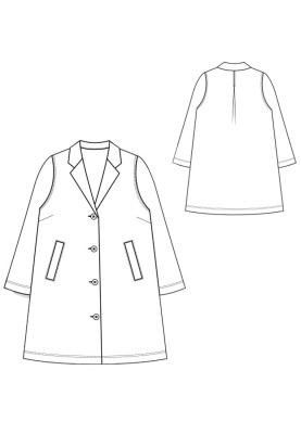 Pattern Cloak short A-silhouette (I love to sew 2/2019, pattern number 116)