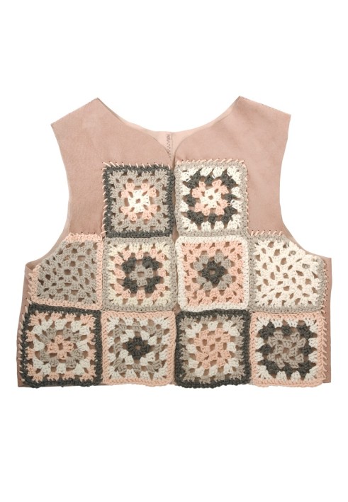 Pattern Suede vest with braided decor (Burda 4/2011, pattern number 162)