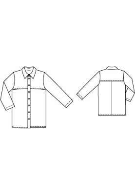 Pattern Straight-cut batiste shirt (Burda 7/2012, pattern number 110)