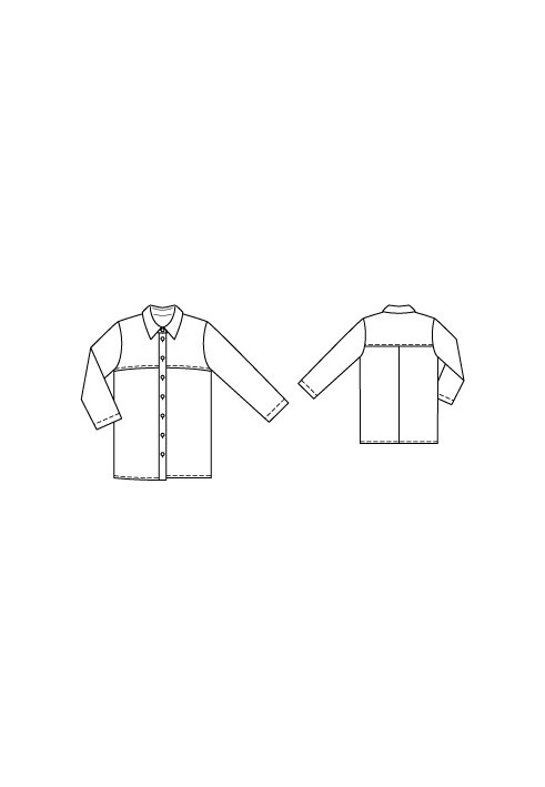 Pattern Straight-cut batiste shirt (Burda 7/2012, pattern number 110)