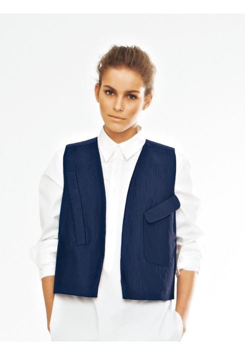 Pattern Straight cut vest with pockets (Burda 3/2012, pattern number 123)