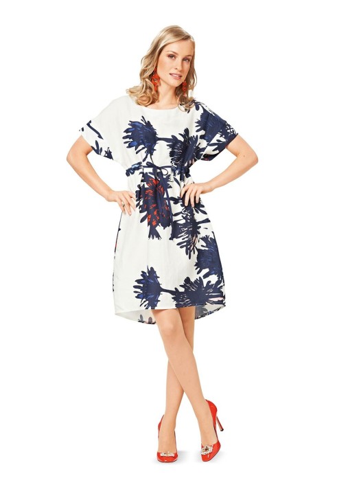 Pattern Loose dress with dropped armholes (Burda 2/2015, pattern number 6732 B)