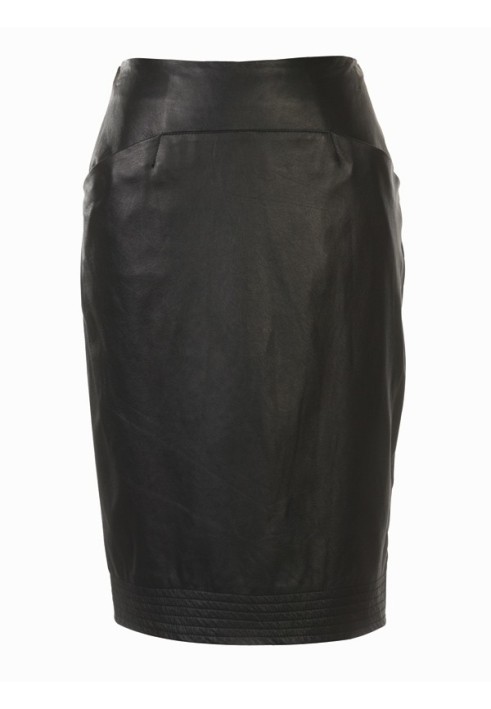 Pattern Leather pencil skirt (Burda 1/2011, pattern number 137 A)