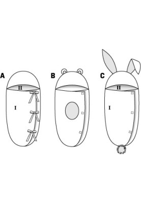 Pattern Envelope for babies "Bunny" (Burda 2/2014, pattern number 9421 C)