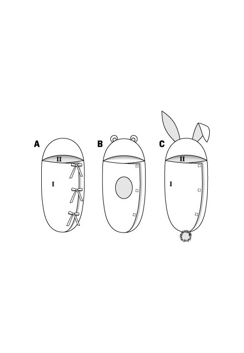 Pattern Envelope for babies "Bunny" (Burda 2/2014, pattern number 9421 C)